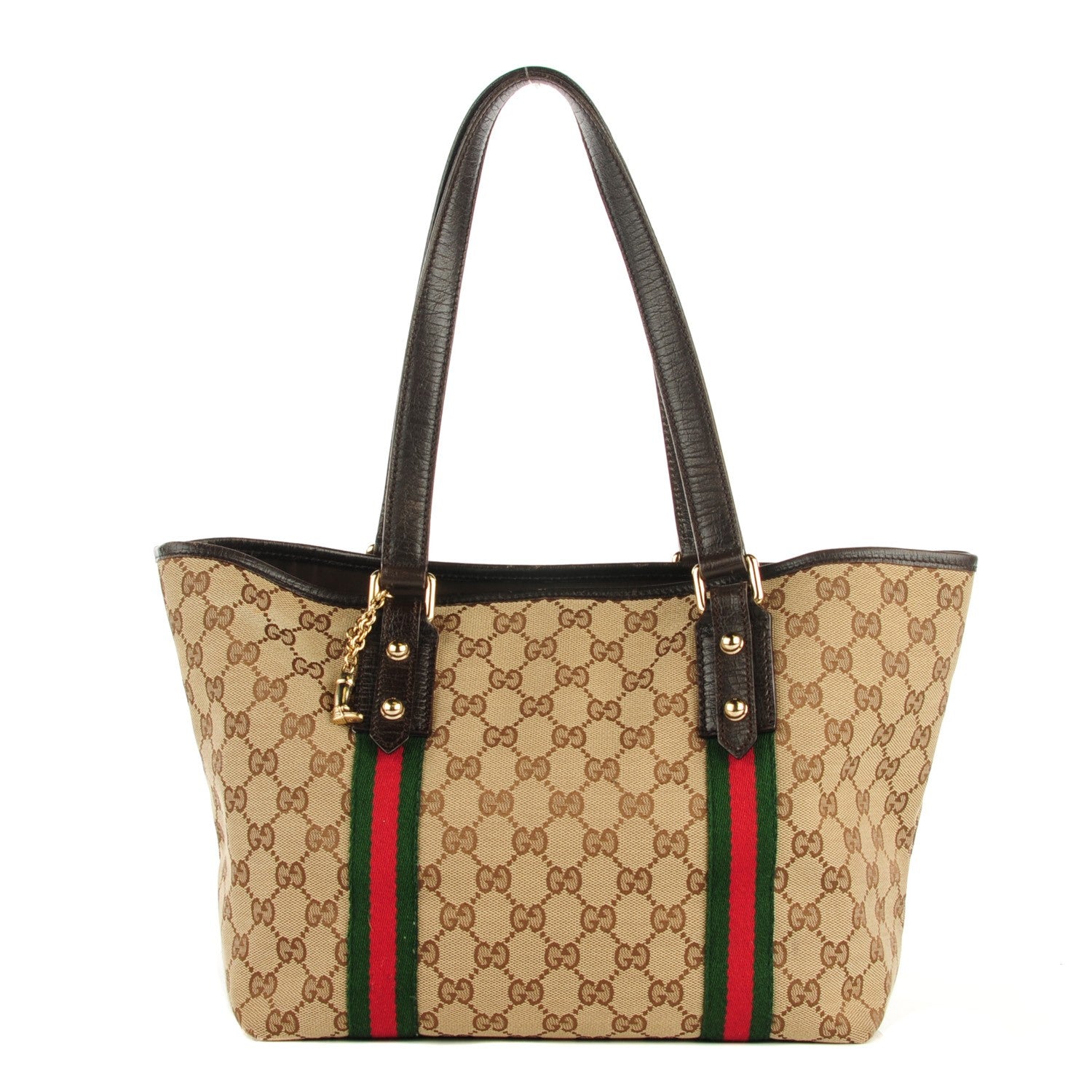 Gucci Monogram Medium Jolicoeur Tote Dark Brown 1 of 7