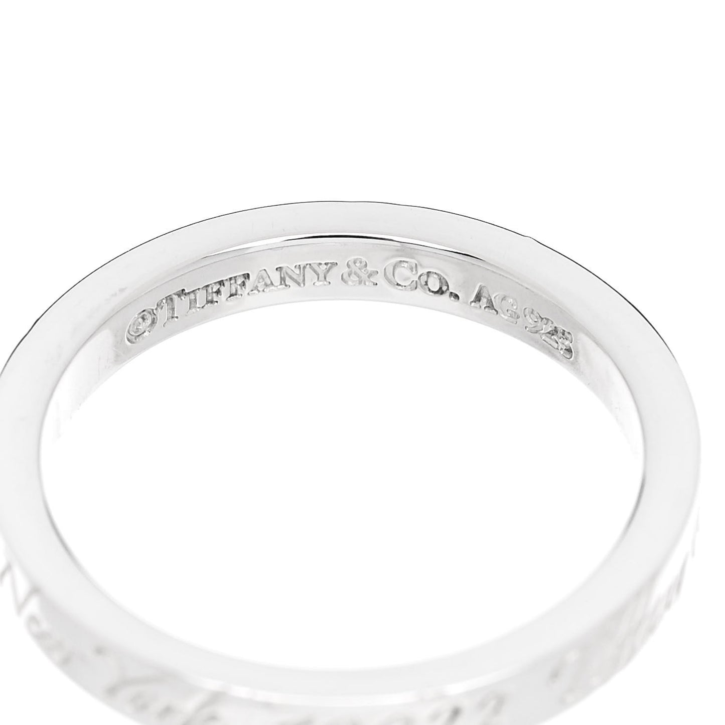 Sterling Silver Narrow Notes Ring 53 6.25