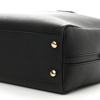 Burberry Grained Calfskin Large Half Cube Bowling Bag Black 9 of 13