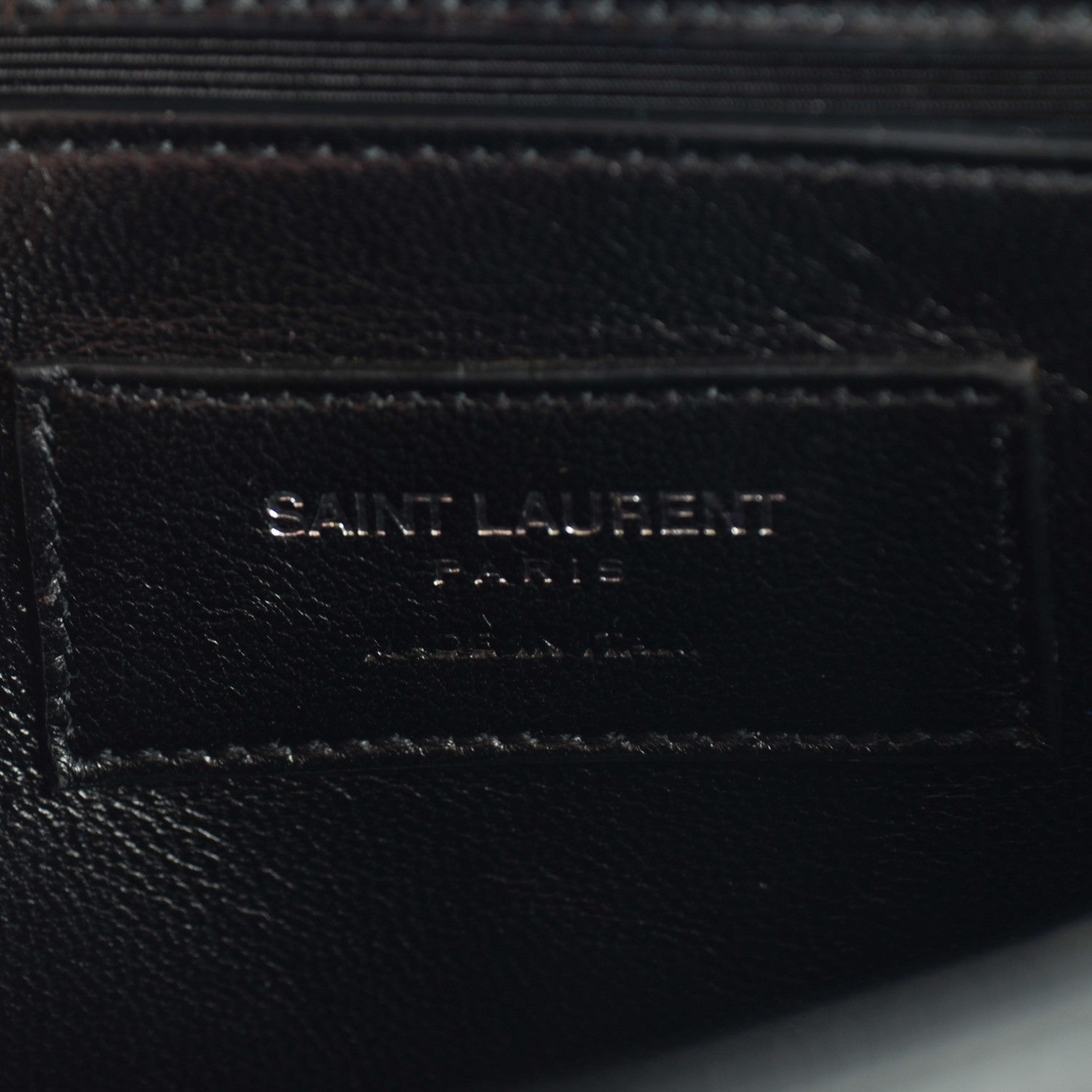 Saint Laurent Lizard Calfskin Embossed Classic Small Monogram Universite Bag Black 6 of 9