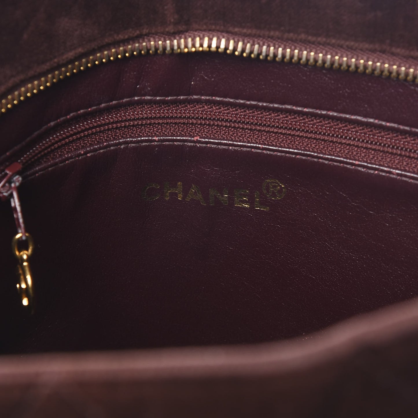 Velvet Quilted Medallion Tote Brown