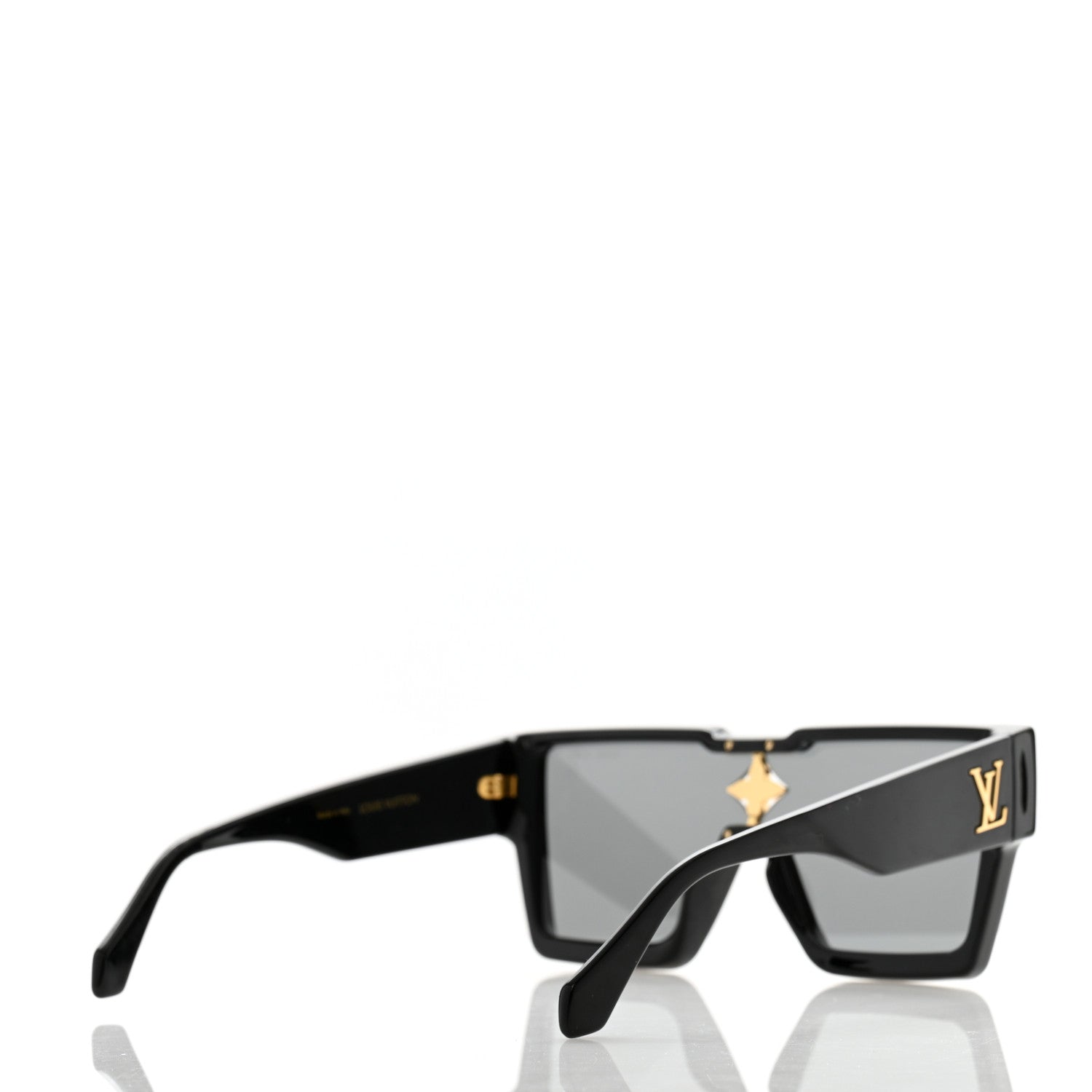 Louis Vuitton Acetate Swarovski Crystal Cyclone Sunglasses Z1578W Black 4 of 8