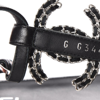 Chanel Lambskin CC Chain Thong Sandals 41 Black 8 of 8
