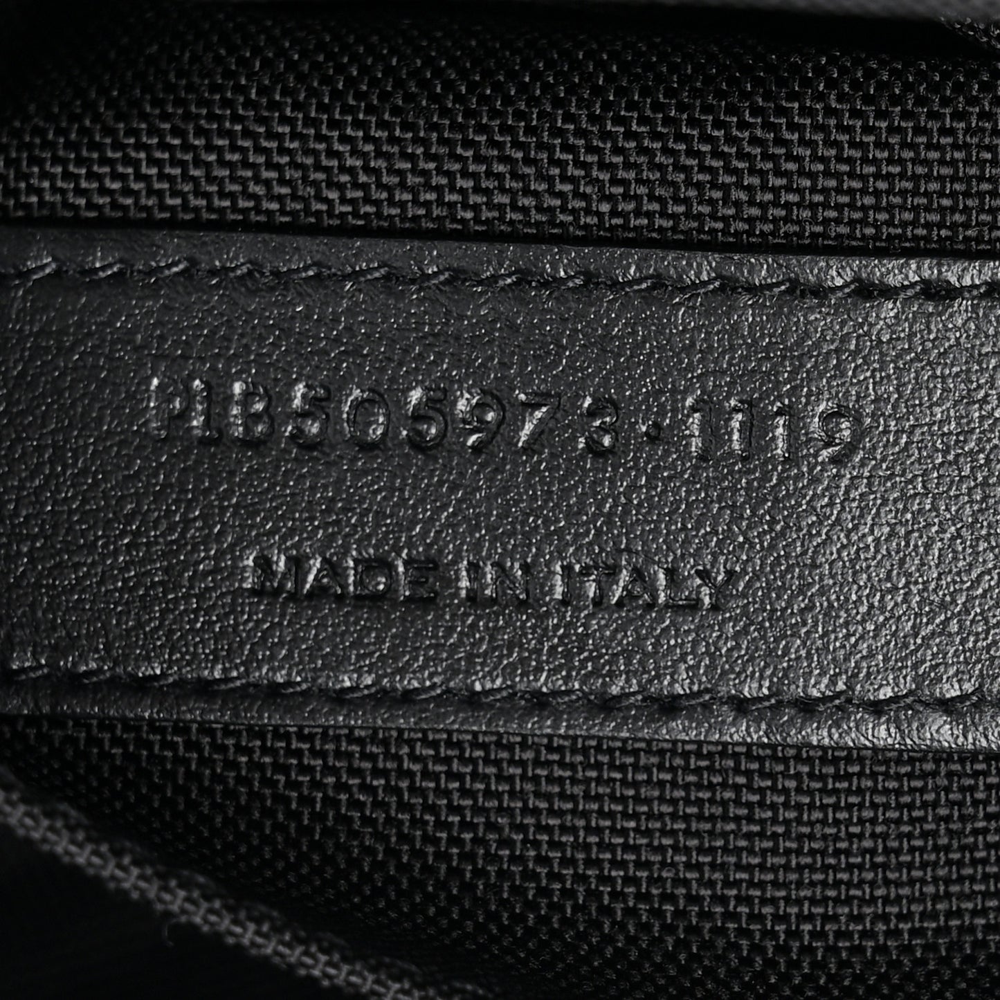 Canvas Calfskin City Belt Bag Black