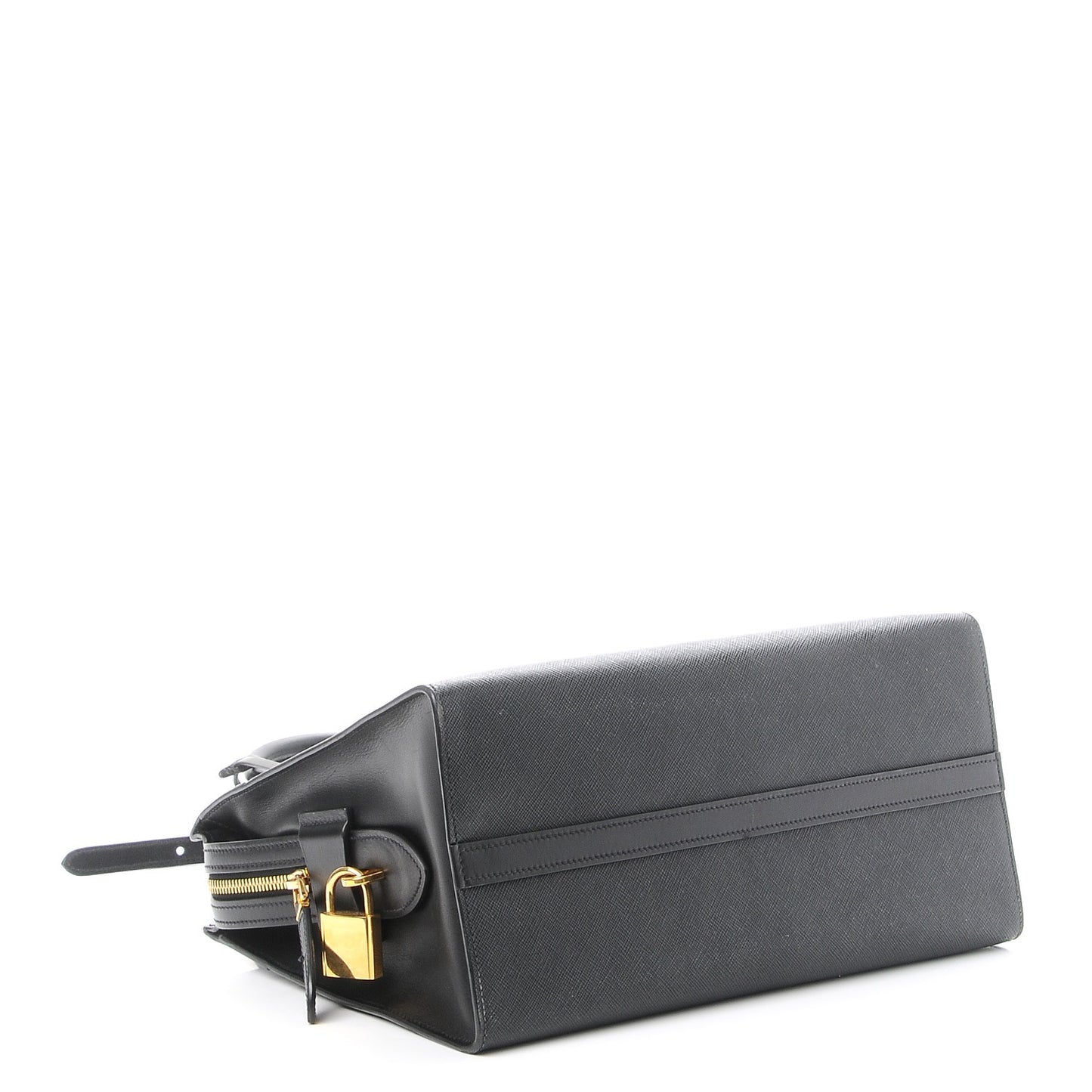 Saffiano City Calfskin Medium Esplanade Tote Black