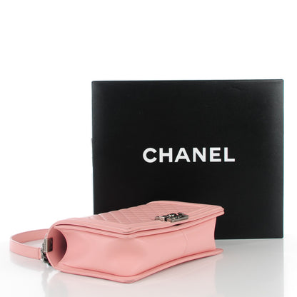 Chanel Lambskin Quilted New Medium Boy Flap Light Pink 4 of 12