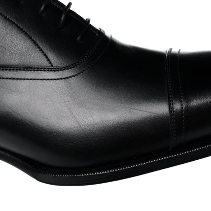 Hermes Calfskin Mens Philip Oxford 46 Black 9 of 11