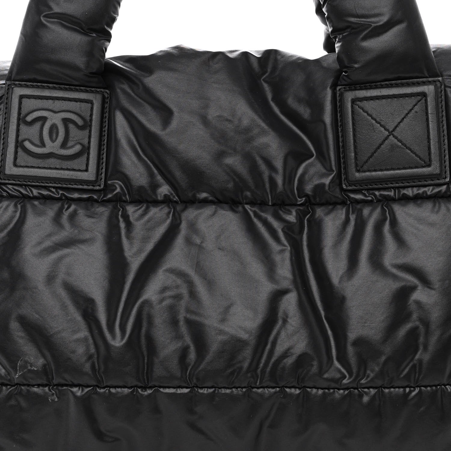 Chanel Nylon Quilted Medium Coco Cocoon Reversible Tote Black 8 of 10