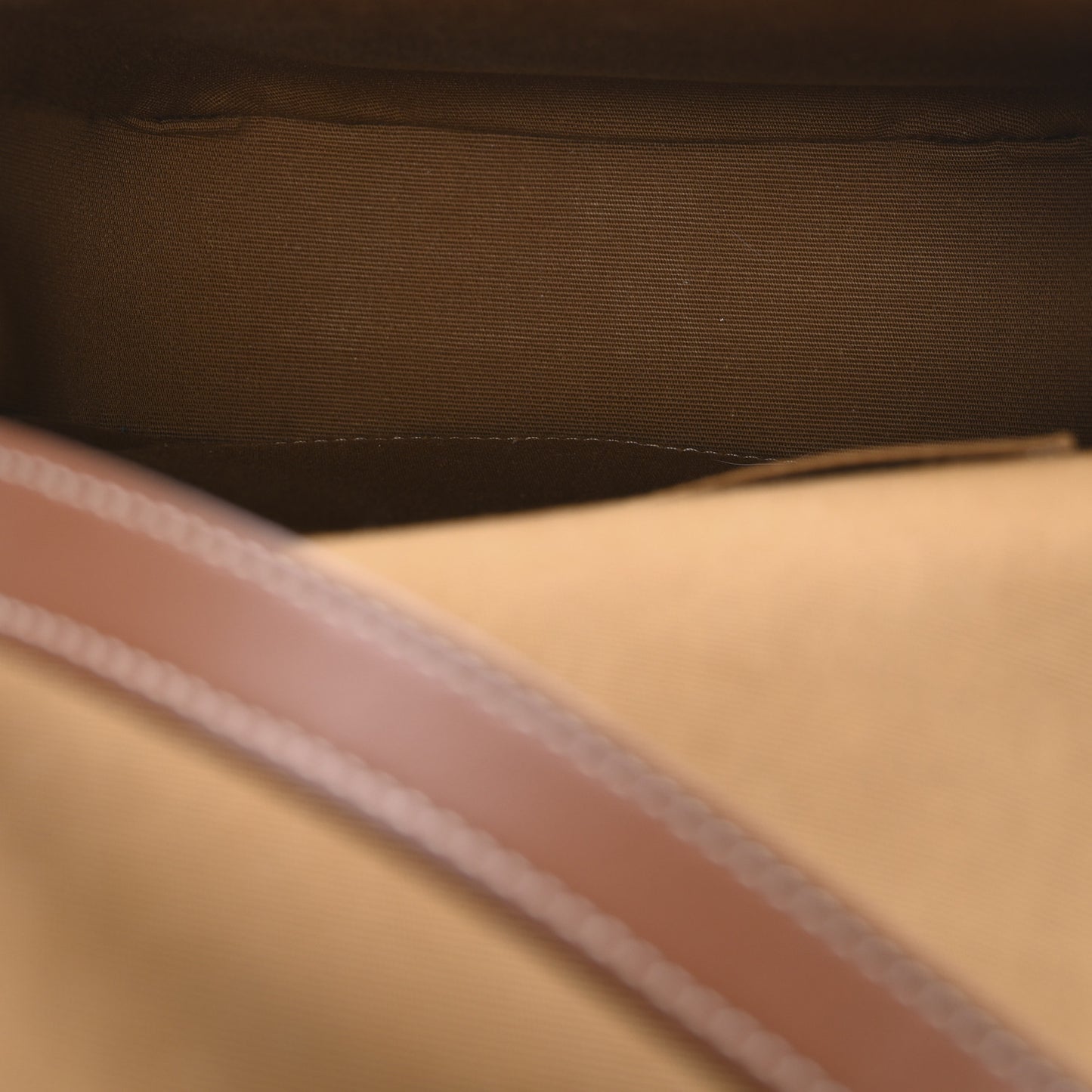Triomphe Canvas Medium Folco Bag Tan