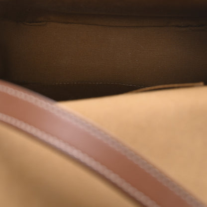 Celine Triomphe Canvas Medium Folco Bag Tan 5 of 9