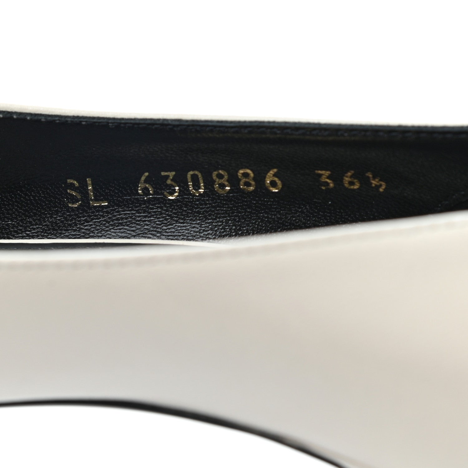 Saint Laurent Calfskin Bow Anais Pumps 36.5 White 7 of 10