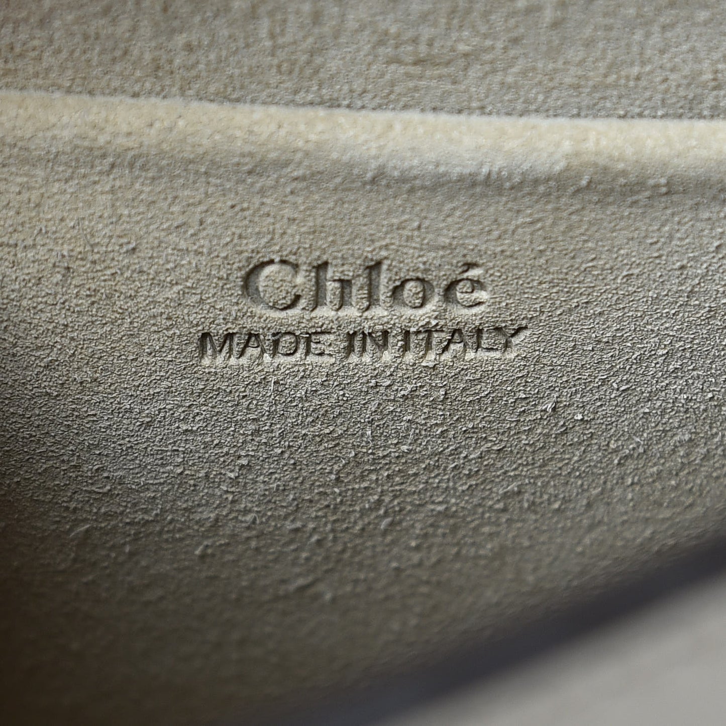 Calfskin Suede Small Nile Bracelet Bag Motty Grey