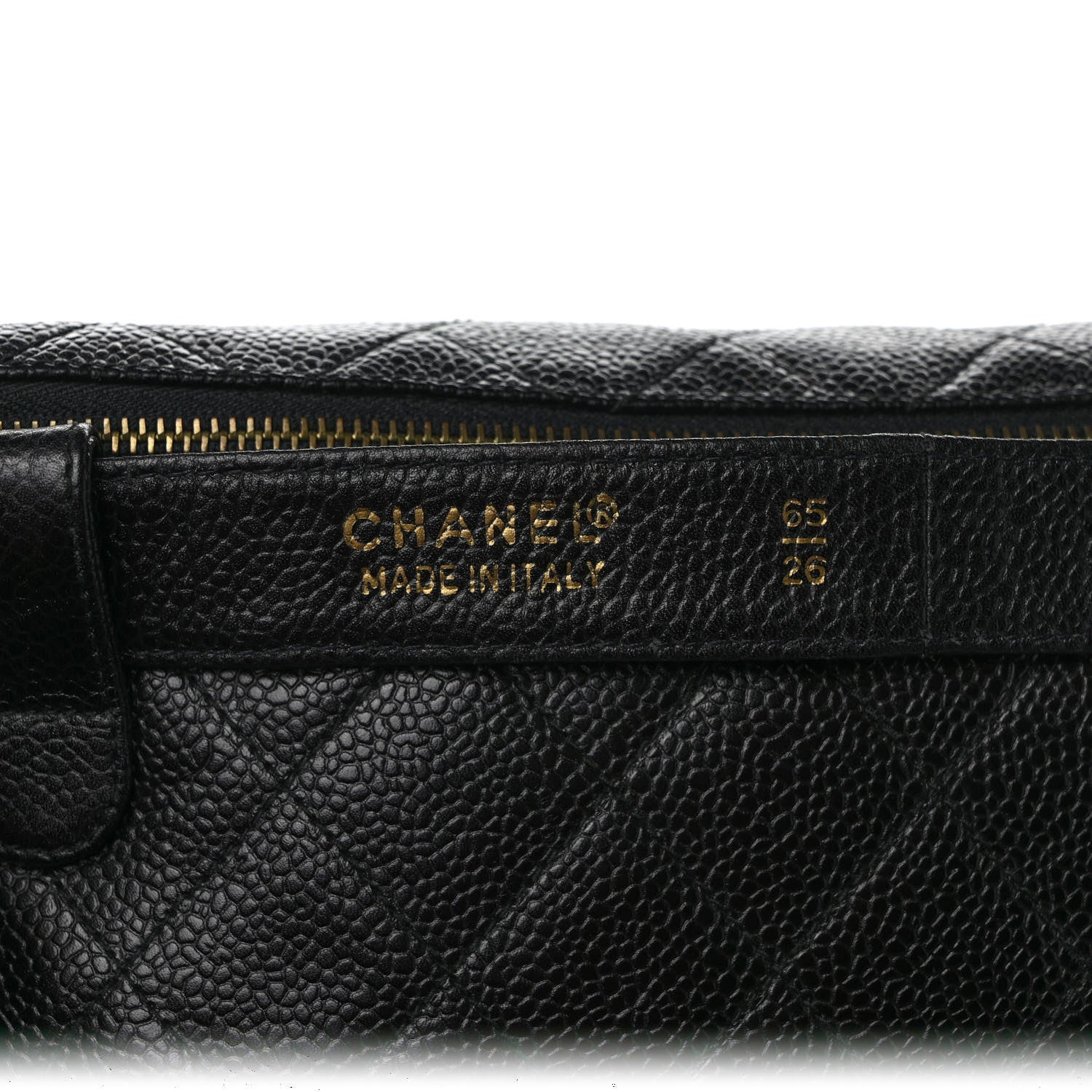 Chanel Caviar Quilted Belt Bag 65 26 Black 8 of 10