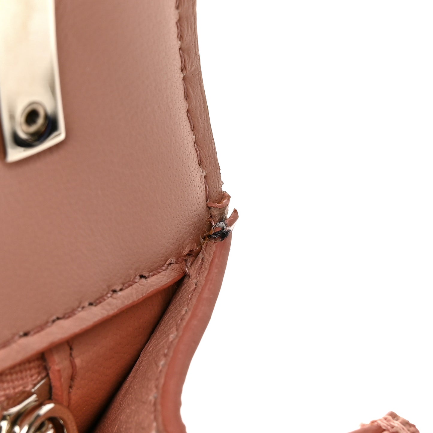 Calfskin Monogram Embossed Small TB Chain Bag Blush Pink