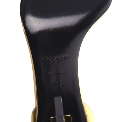 Saint Laurent Calfskin Opyum 85 Sandals 38.5 Oro 8 of 10