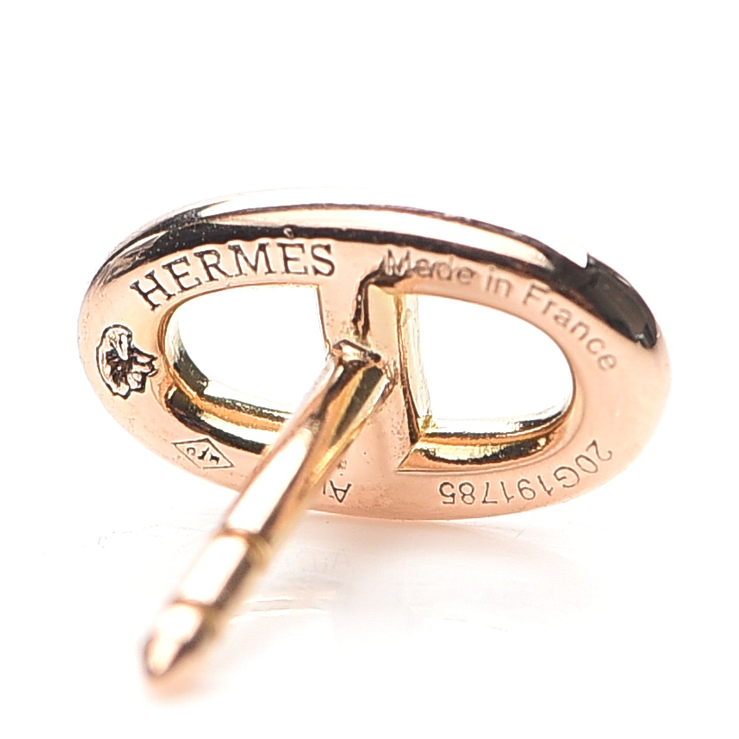 Hermes 18K Rose Gold TPM Farandole Stud Earrings 4 of 5