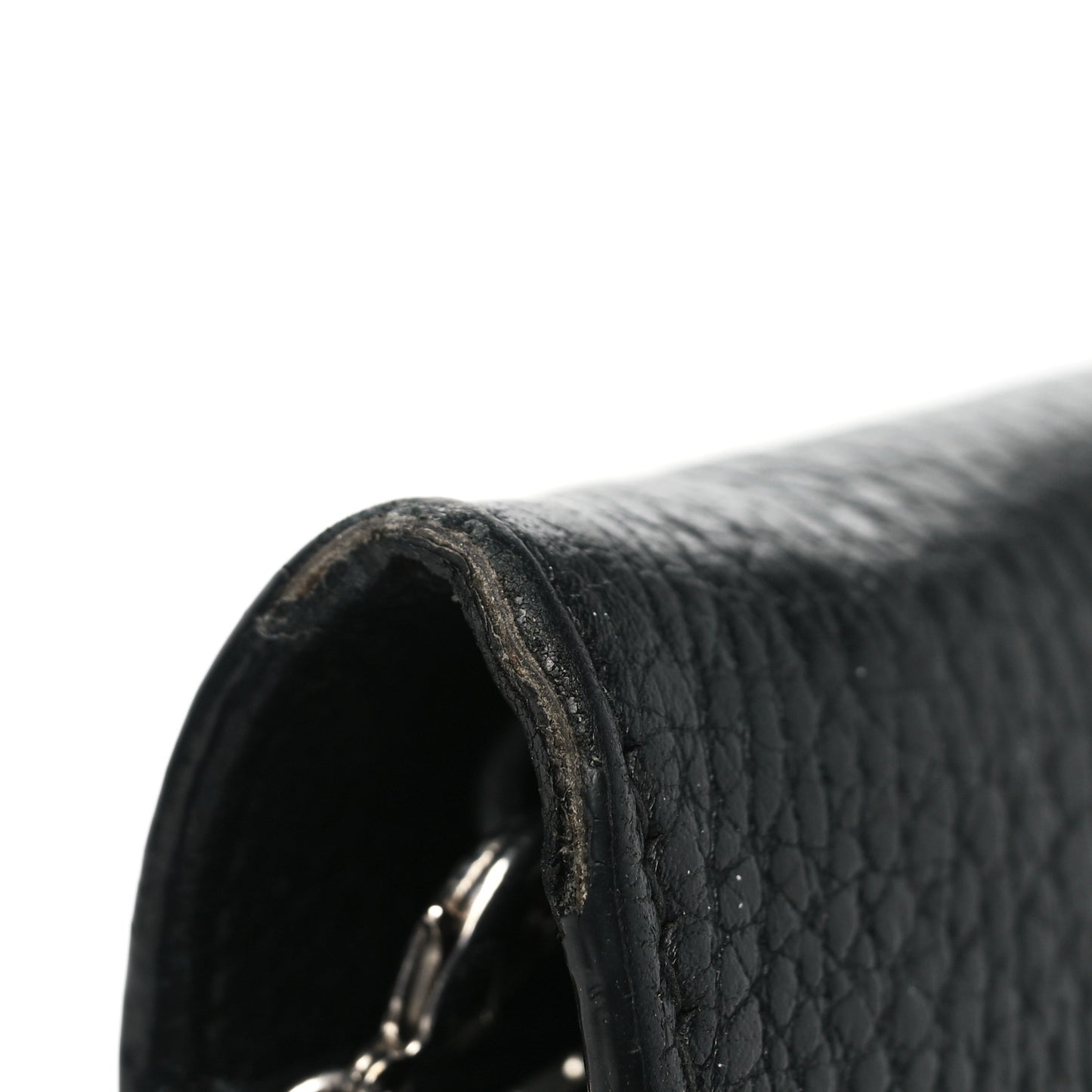 Calfskin Mini Dionysus Chain Wallet Black