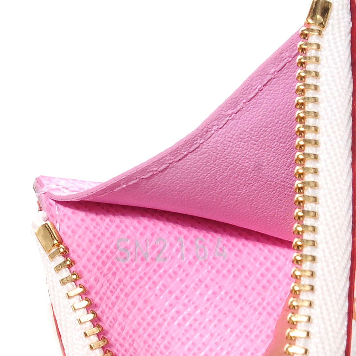Monogram Multicolor Key Pouch White Litchi