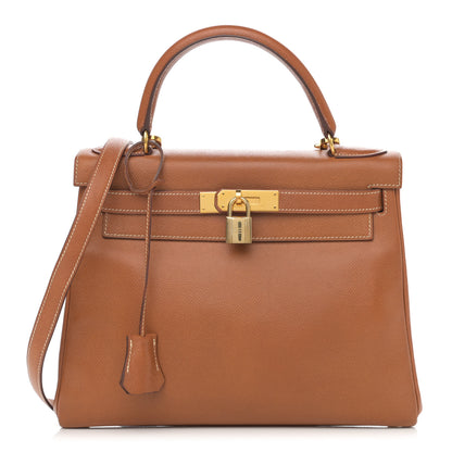 Hermes Courchevel Kelly Retourne 28 Gold 1 of 22