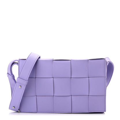 Bottega Veneta Lambskin Intreccio Cassette Crossbody Bag Wisteria 1 of 8