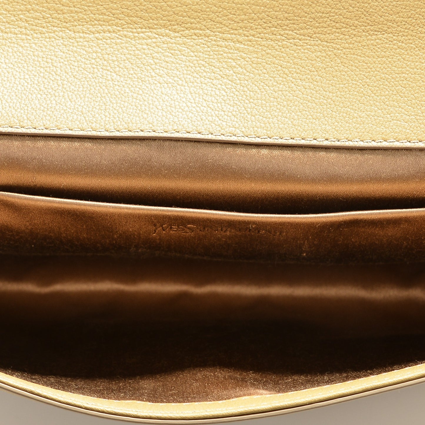 Chevre Large Belle de Jour Clutch Beige