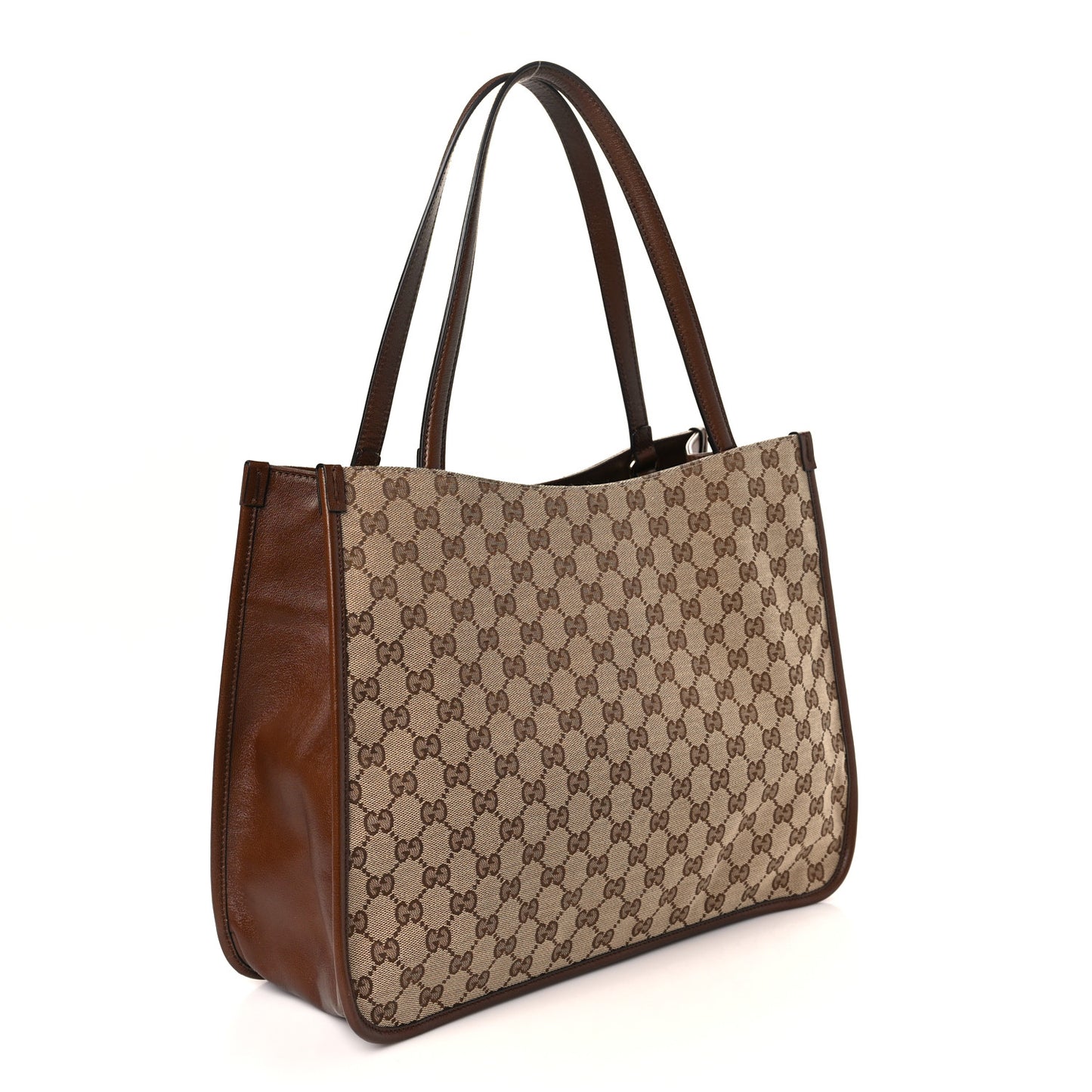 Monogram Horsebit 1955 Tote Bag Beige Brown Sugar