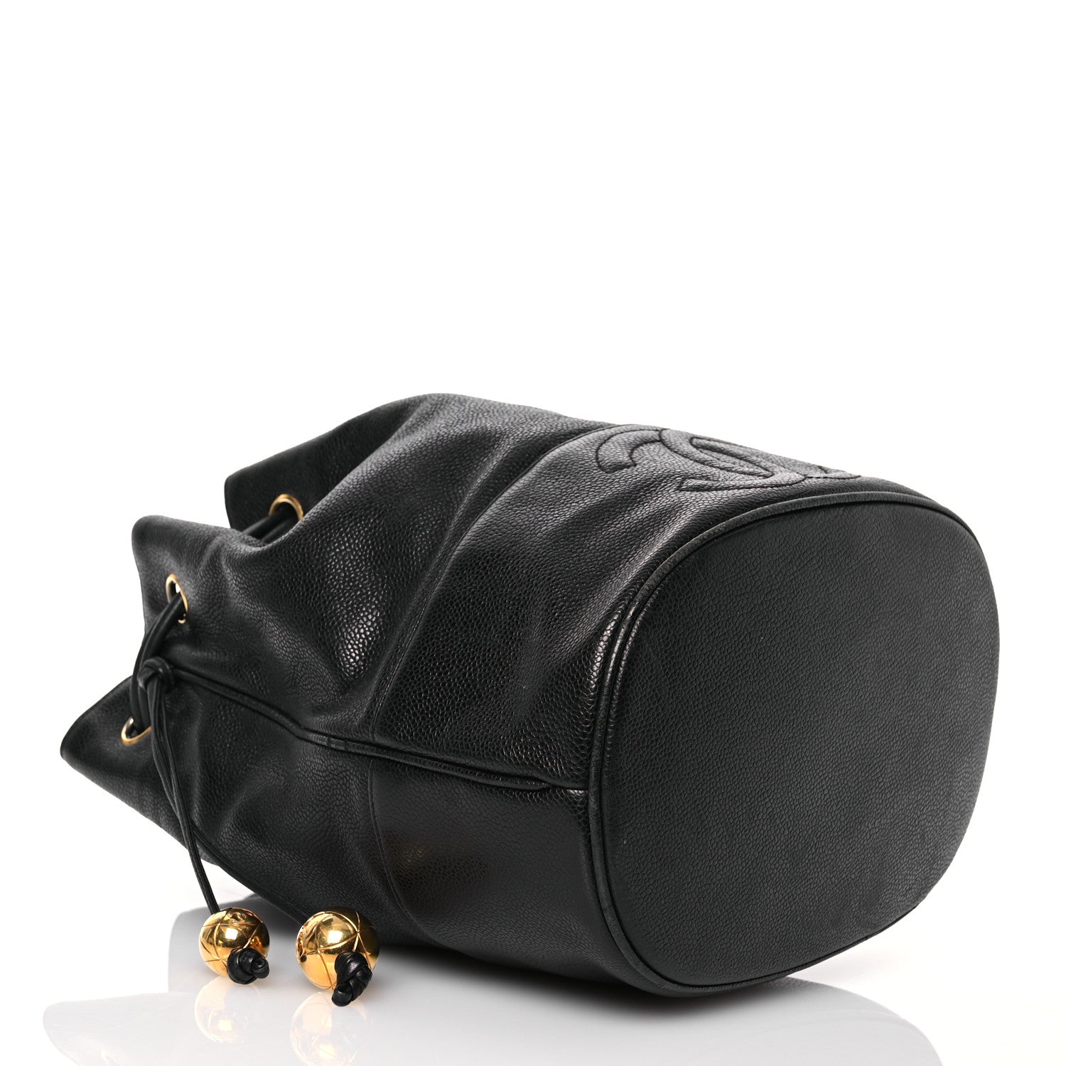 Chanel Caviar CC Drawstring Shoulder Bag Black 5 of 19