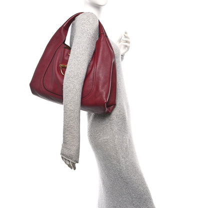 Gucci Grained Calfskin Softbit Maxi Shoulder Bag Rosso Ancora Red 2 of 10