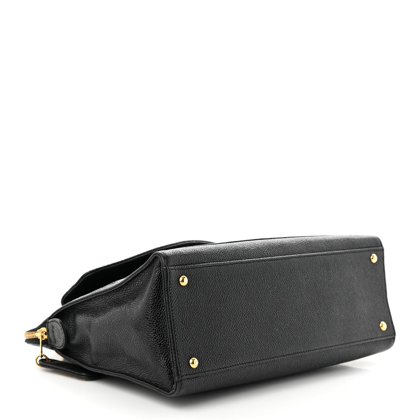 Caviar Flap Shoulder Bag Black