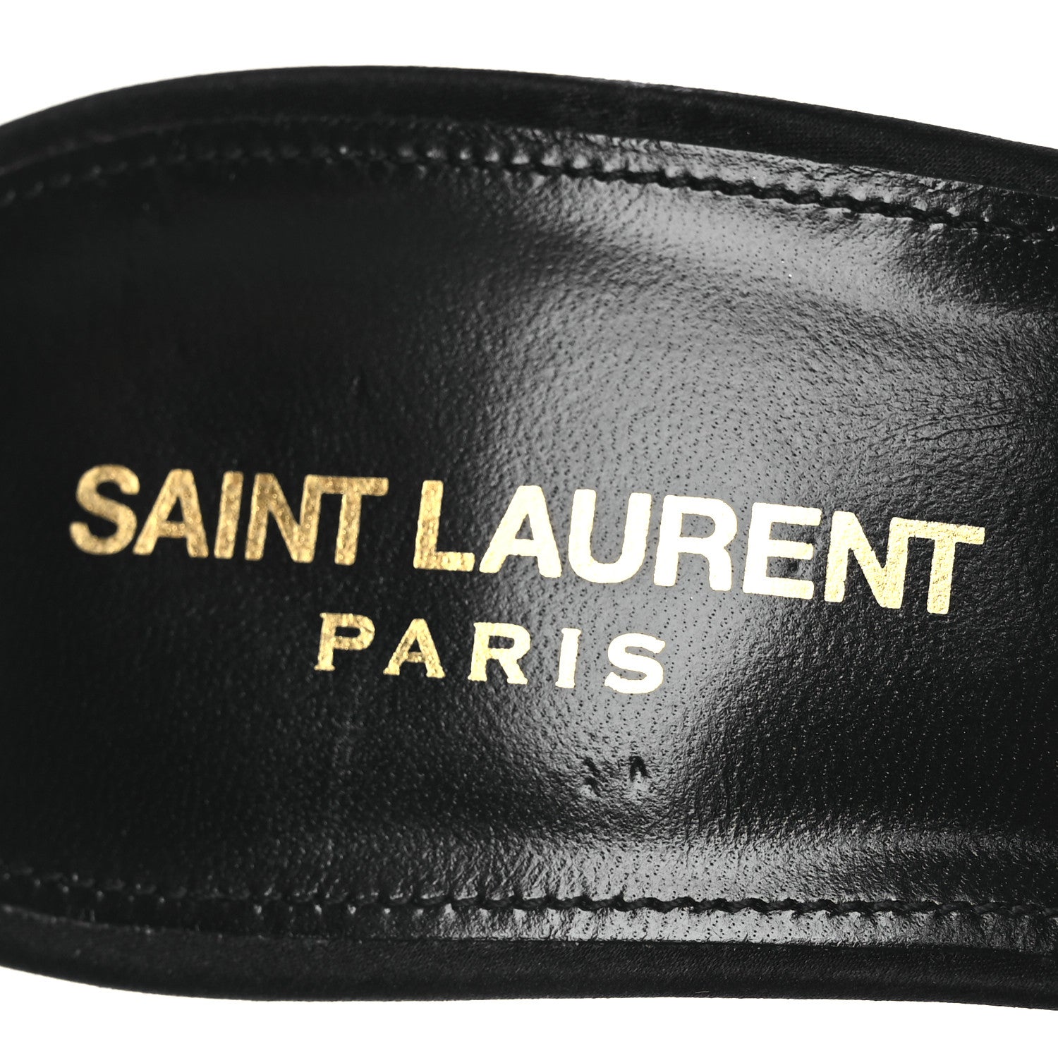 Saint Laurent Satin Crystal Opyum 110 Sandals 42 Black 9 of 11