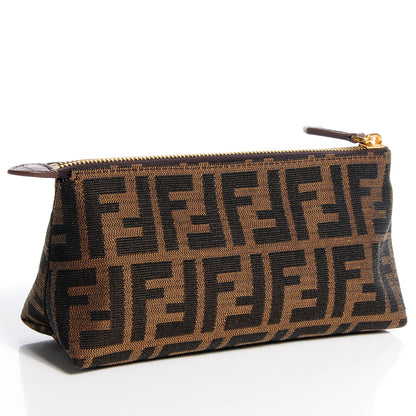 Fendi Zucca Vitello Artic Cosmetic Pouch Tobacco Castagna 3 of 9