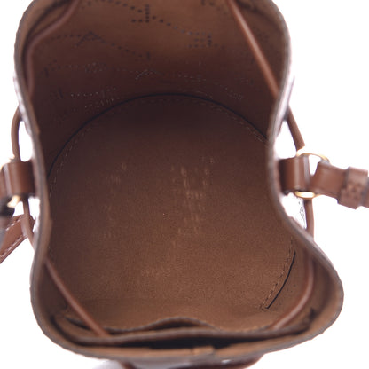 Stella McCartney Perforated Eco Alter Nappa Mini Bucket Bag Brown 5 of 15