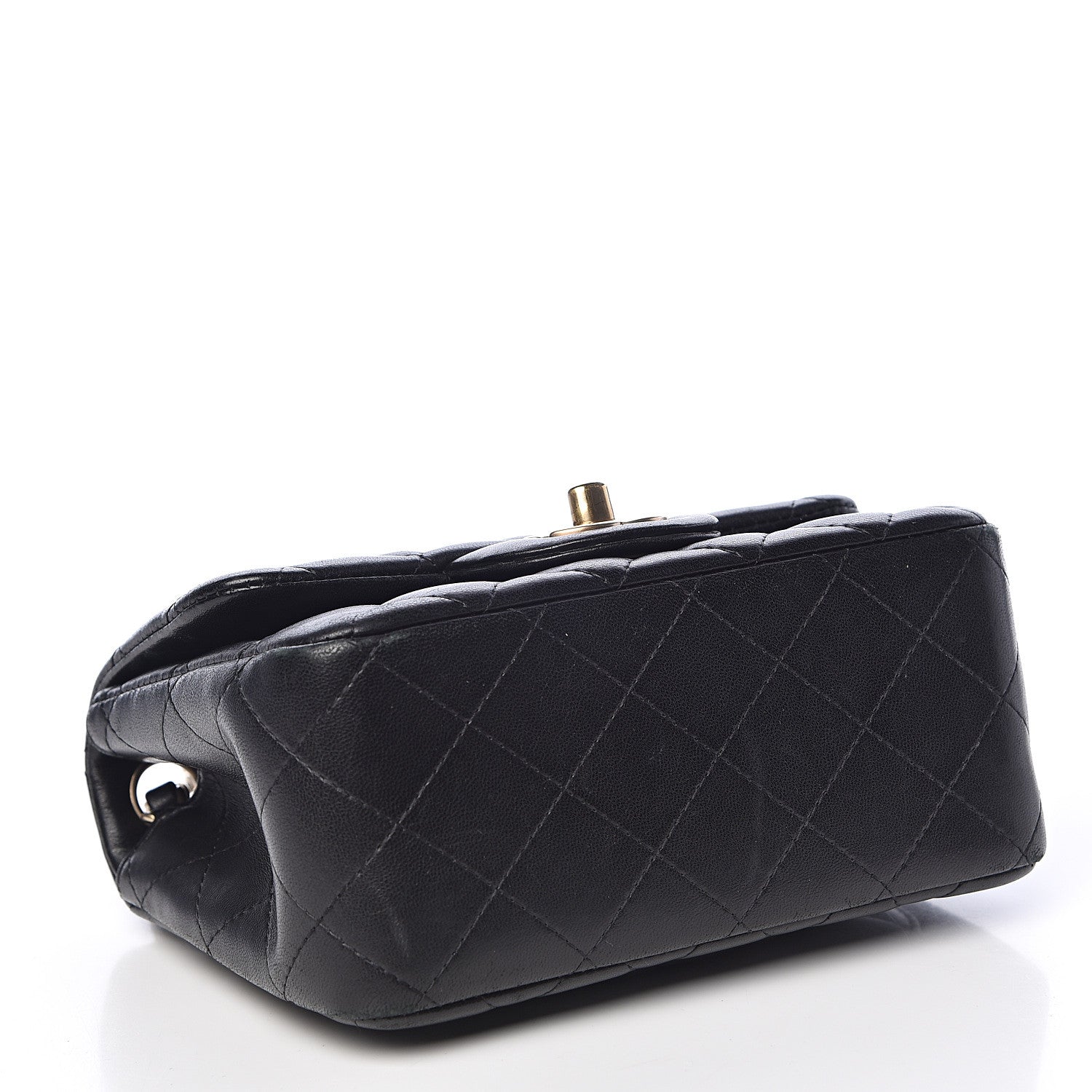 Chanel Lambskin Quilted Mini Square Flap Black 4 of 12