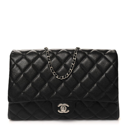 Chanel Caviar Quilted Clutch With Chain Flap Black 1 of 11