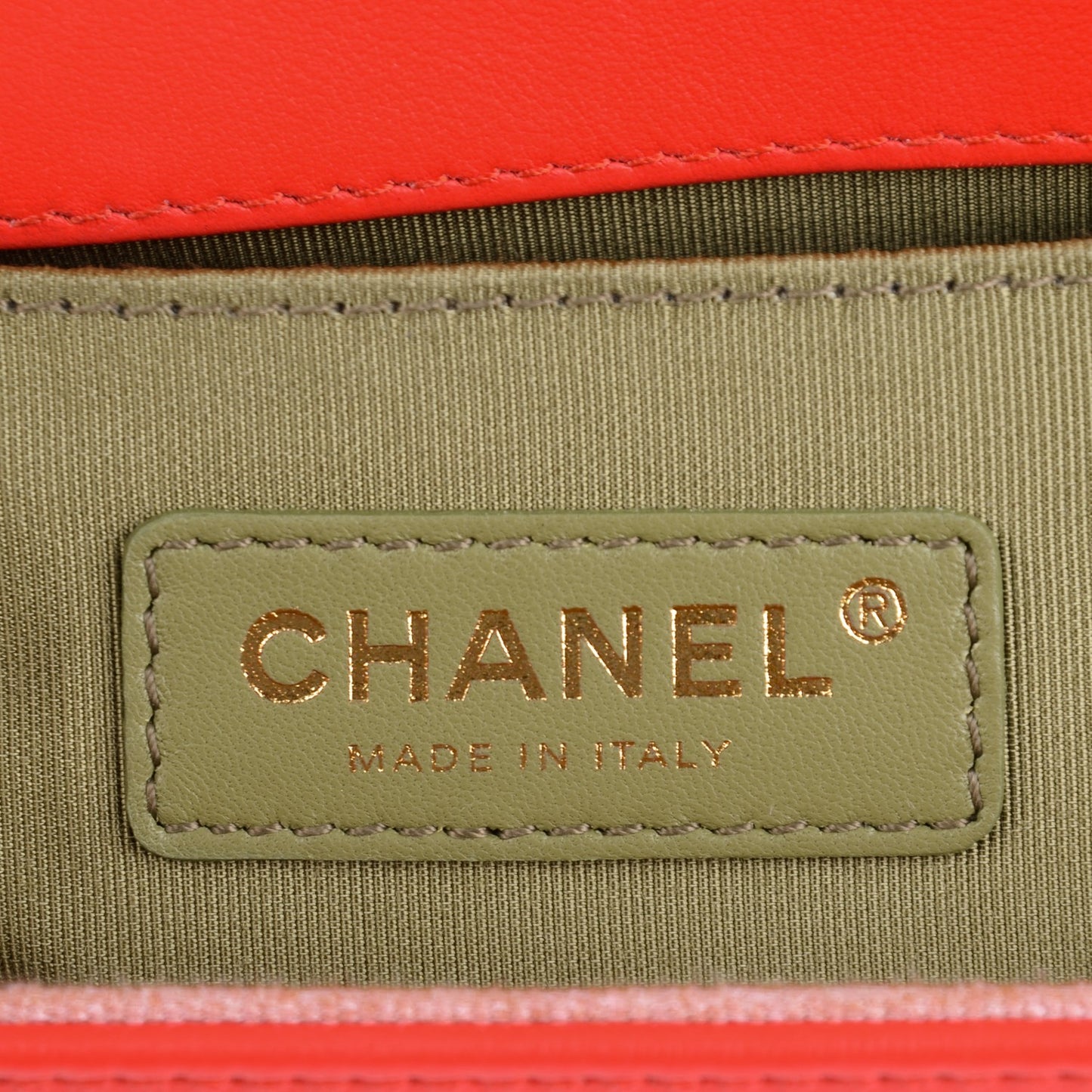Calfskin Quilted Medium Boy Flap Red