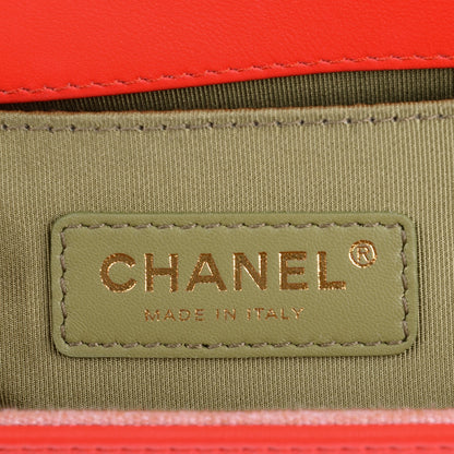 Chanel Calfskin Quilted Medium Boy Flap Red 6 of 7