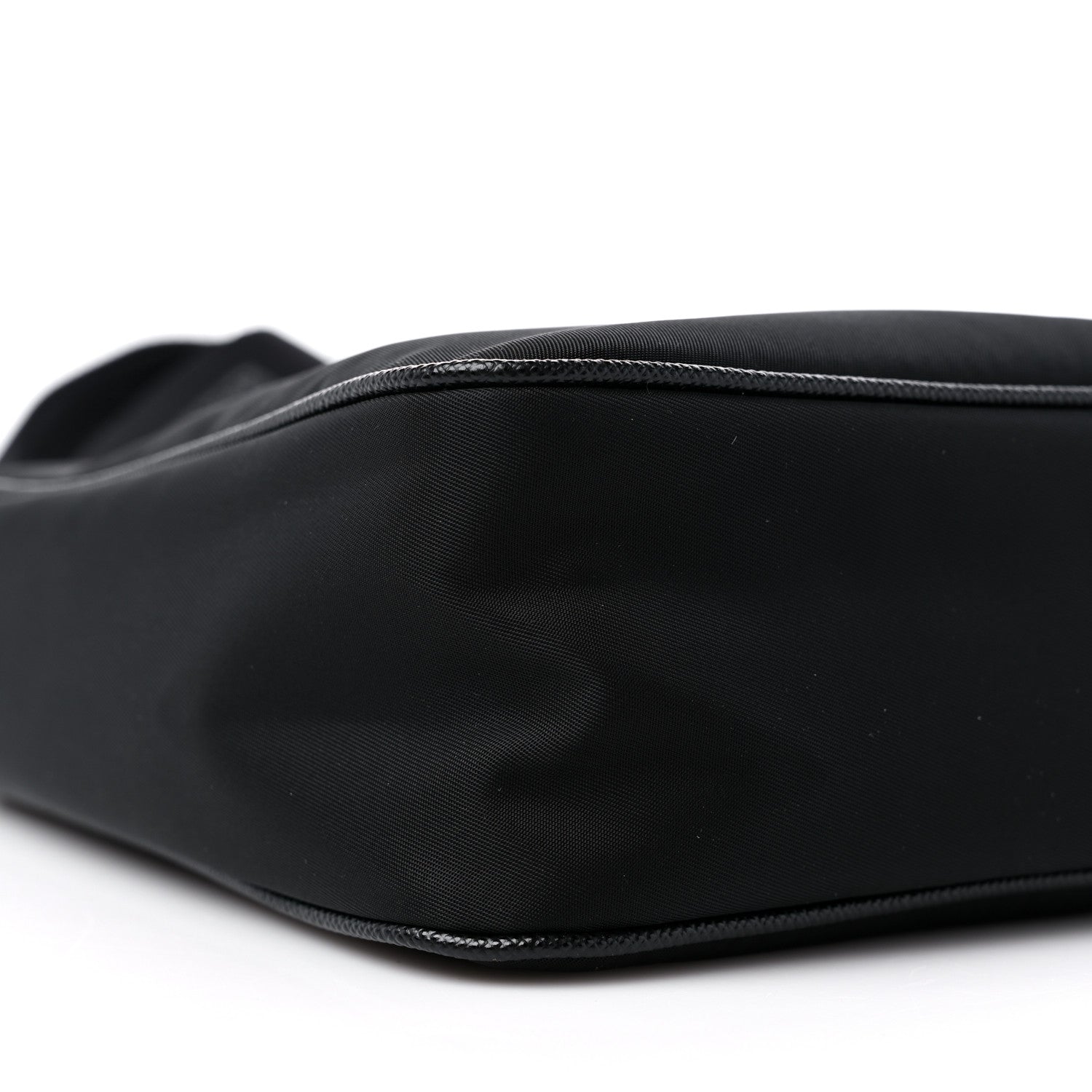 Prada Re-Nylon Saffiano Pocket Zippered Shoulder Bag Black 7 of 8