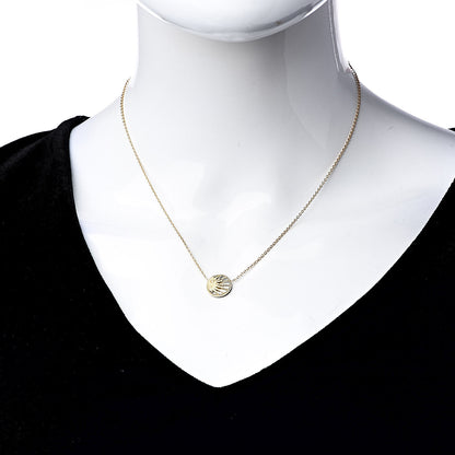 Christian Dior 18K Yellow White Gold Black Onyx Mother of Pearl Diamond Rose Celeste Pendant Necklace 2 of 9