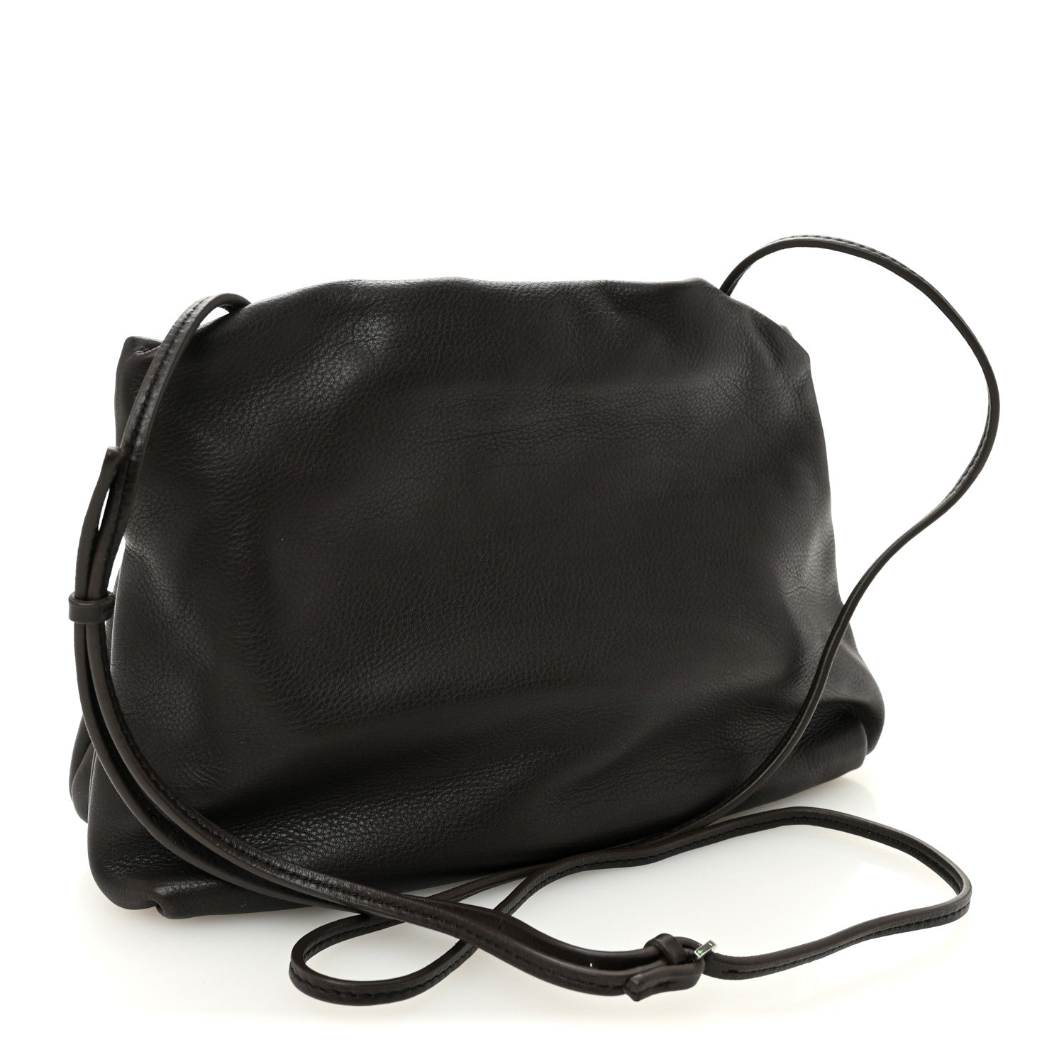 The Row Grained Calfskin Bourse Clutch Dark Brown 3 of 9