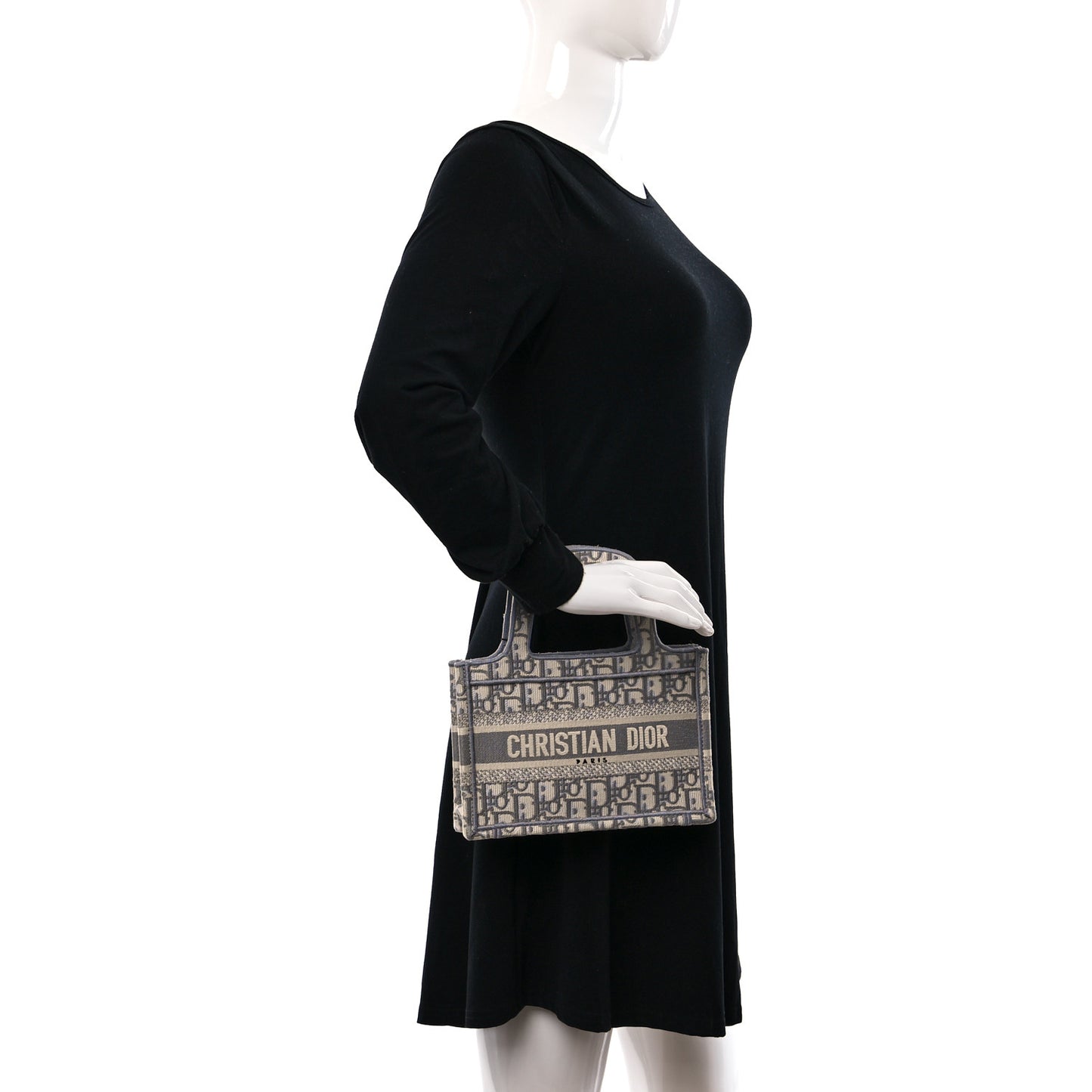 Oblique Mini Book Tote Grey Multicolor