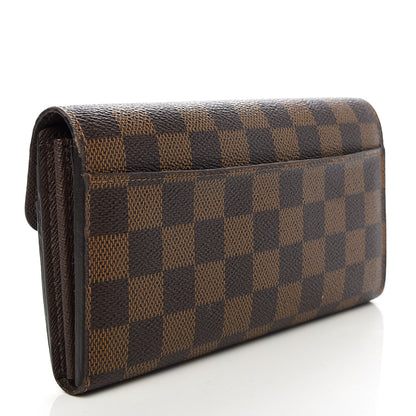 Louis Vuitton Damier Ebene Sarah Wallet NM 3 of 6