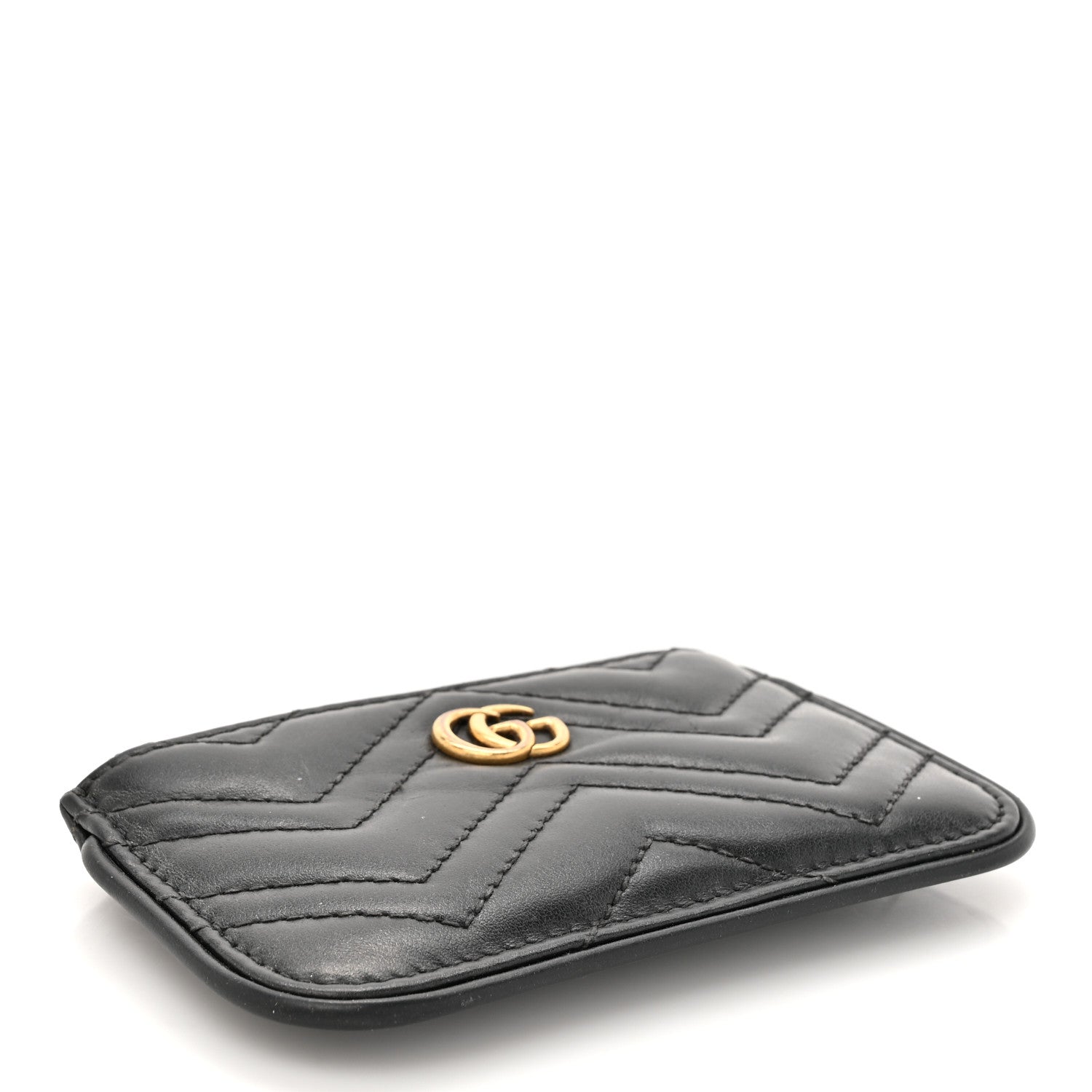 Gucci Calfskin Matelasse GG Marmont Key Case Black 4 of 11