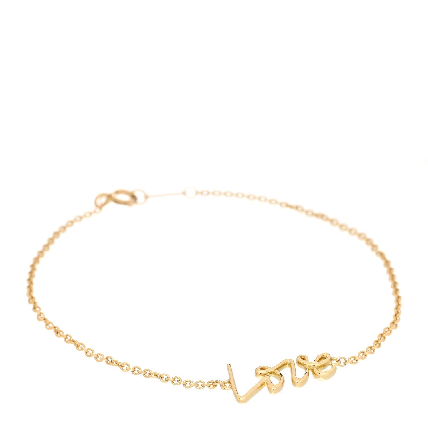 Tiffany 18K Yellow Gold Paloma Picasso Graffiti Love Bracelet 1 of 4