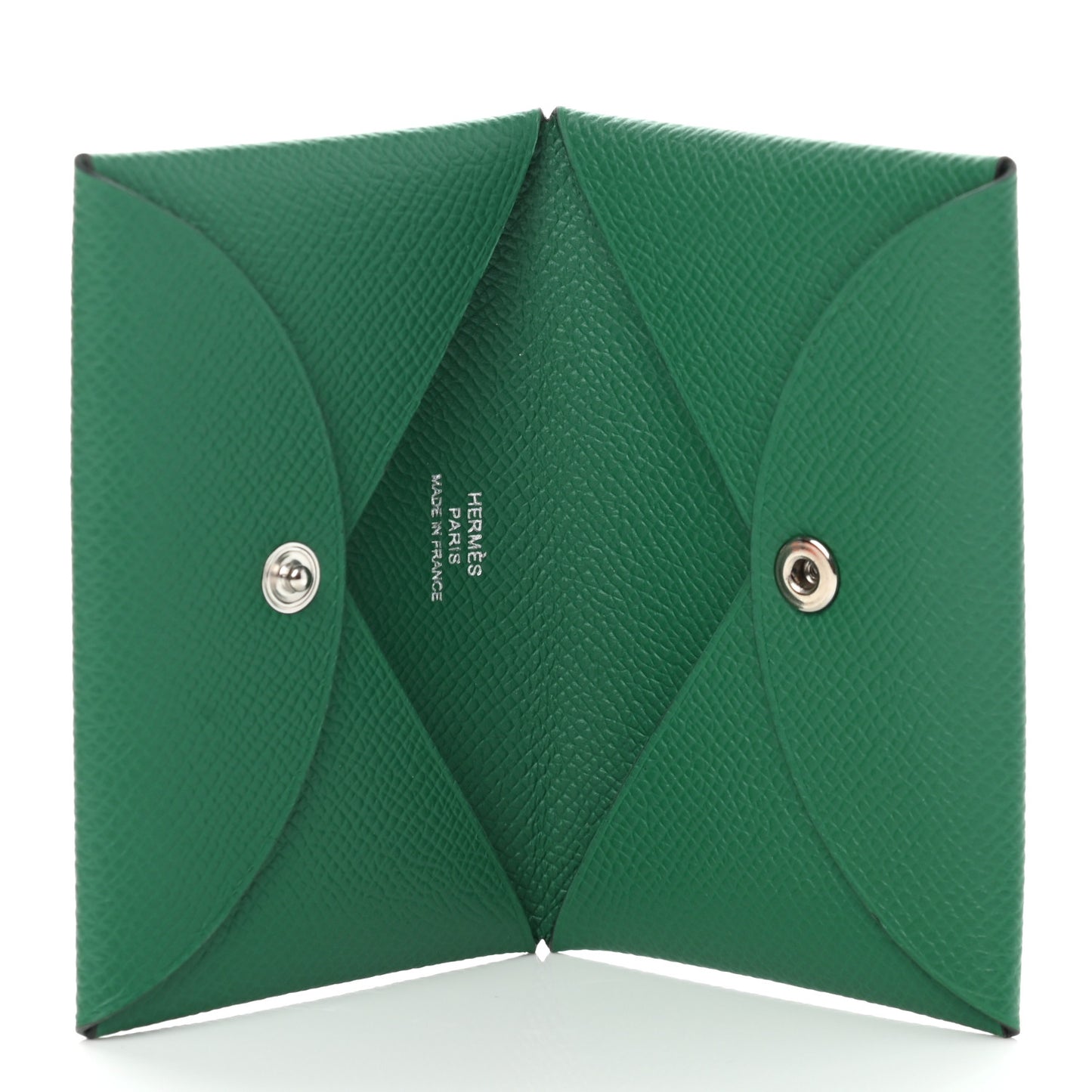 Epsom Calvi Card Case Vert Vertigo