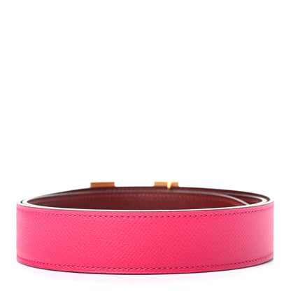 Hermes Epsom 32mm H Belt 90 Rose Mexico Rouge H 2 of 5