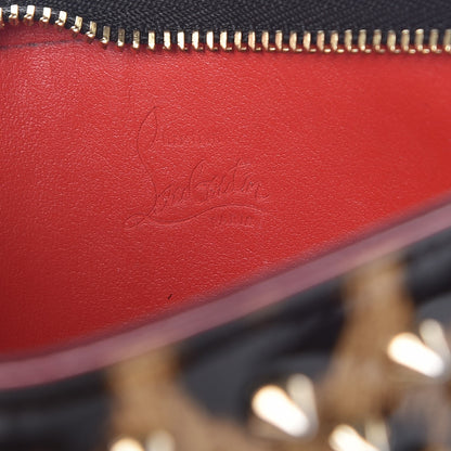 Christian Louboutin Patent Calfskin Studded Loubiposh Clutch Leopard 6 of 8