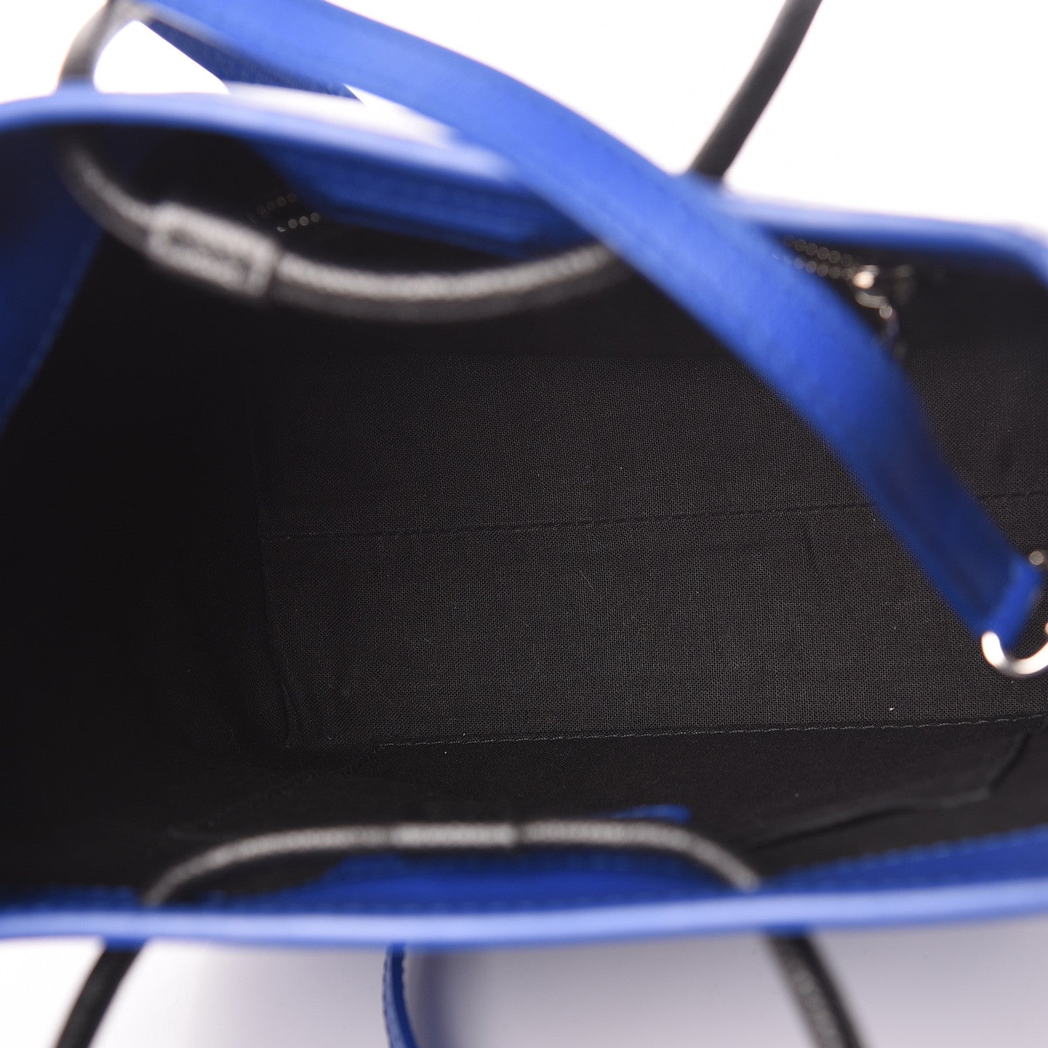 Balenciaga Squared Calfskin Logo Shopping Tote XXS Electric Bleu 7 of 12