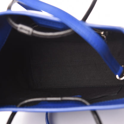 Balenciaga Squared Calfskin Logo Shopping Tote XXS Electric Bleu 7 of 12
