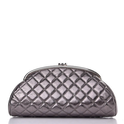 Chanel Metallic Aged Calfskin Quilted Timeless Clutch Silver 1 of 7