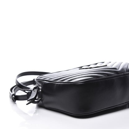 Saint Laurent Calfskin Matelasse Monogram Lou Camera Bag Black 5 of 8